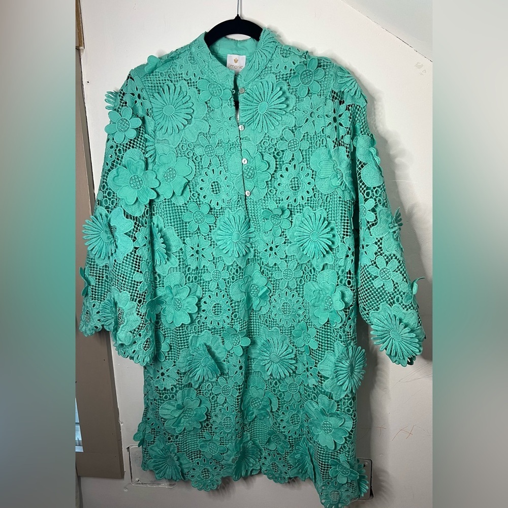 🏷️ J Marie Seraphina Dress in Teal. size XS NWT